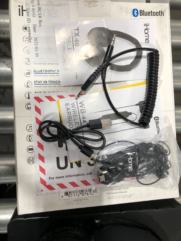 Photo 1 of iHome Wireless Combo Pack with Active Noice Cancelling Headphones and Wireless EARBUDS