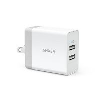 Photo 1 of Anker 2-Port PowerPort 24W Wall Charger - White