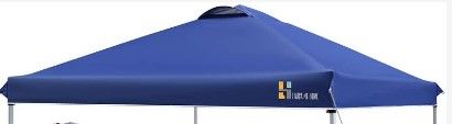 Photo 1 of 2022 LAUSAINT HOME 10'x10' Pop Up Canopy, Portable Folding Instant Canopy Tent with Roller Bag, 4 Sand Bags, Ez Up Outdoor Canopies, Quick Easy Setup Canopy, Blue
