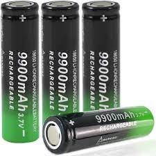 Photo 1 of CBJJ 3.7V 9900mAh Rechargeable Lithium ion Battery-18X65mm. (4 Pack)