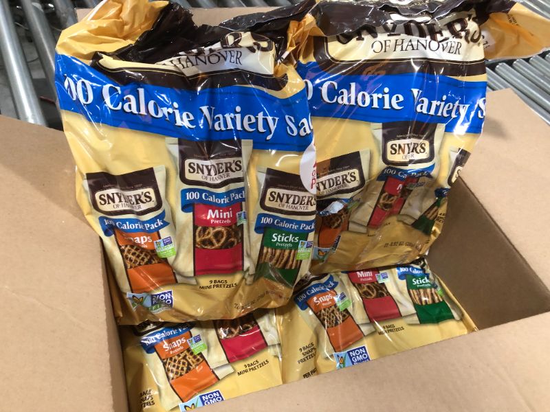 Photo 2 of 4 PACK Snyder's of Hanover 100 Calorie Variety Sack - 22 CT, BEST BY 12 JUN 2021
