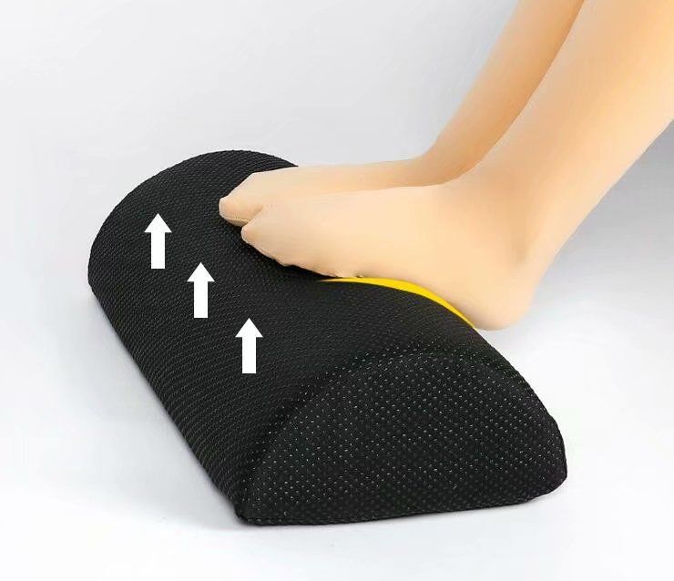 Photo 1 of Office Foot Rest Under Desk: New Ergonomic Footrest Cushion w/Angled Half Cylinder Design for Optimum Leg Clearance: Firm, Compact Supportive Foot Stool Under Desk Foot Rest Desk Accessories