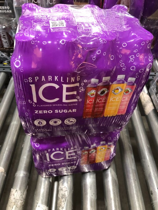 Photo 2 of 2 PACK Sparkling Ice Variety Pack-Black Raspberry/Orange Mango/Kiwi Strawberry/Cherry Limeade - 12pk/17 fl oz Bottles, BEST BY 13 MAY 2022

