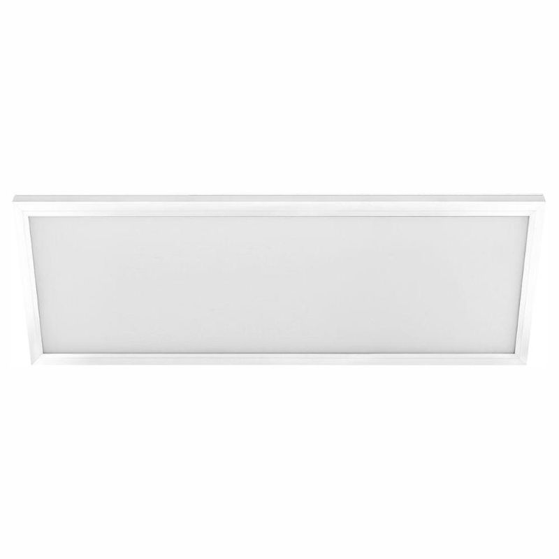 Photo 1 of 1 ft. x 4 ft. 50-Watt 4000 Lumens White Dimmable Integrated LED Edge-Lit Flat Panel Flush Mount Light Color Changing CCT