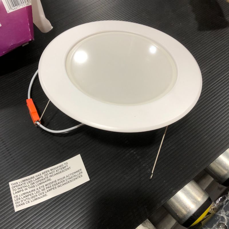 Photo 2 of Color and Tunable White 5/6 in. LED 65W Equivalent Dimmable Smart Wi-Fi Wiz Connected Recessed Downlight Kit
