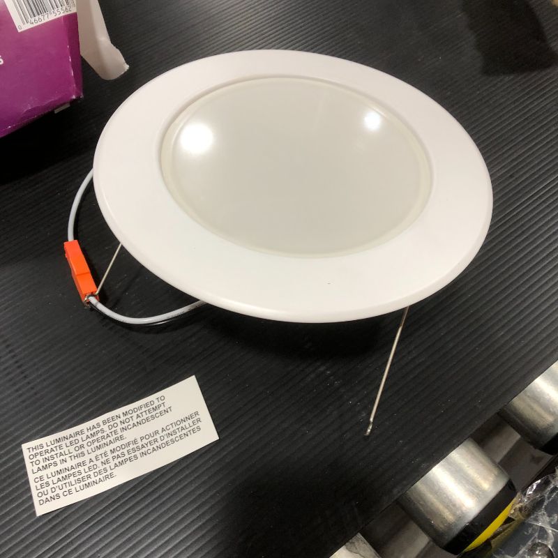 Photo 1 of Color and Tunable White 5/6 in. LED 65W Equivalent Dimmable Smart Wi-Fi Wiz Connected Recessed Downlight Kit
