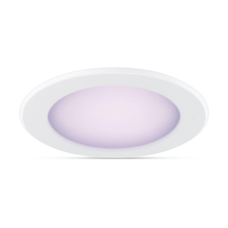 Photo 1 of Color and Tunable White 5/6 in. LED 65W Equivalent Dimmable Smart Wi-Fi Wiz Connected Recessed Downlight Kit
