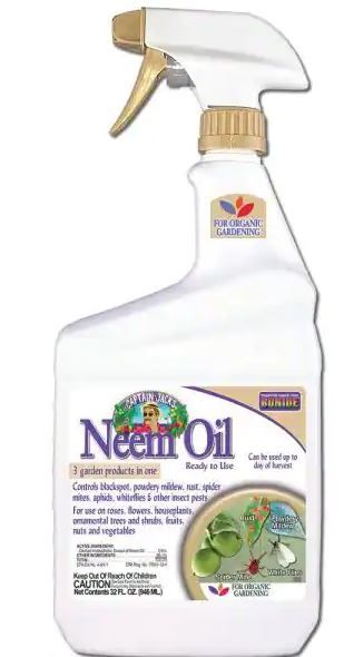 Photo 1 of 32 oz. Neem Oil Fungicide, Miticide and Insecticide Ready-To-Use (2 Pack)