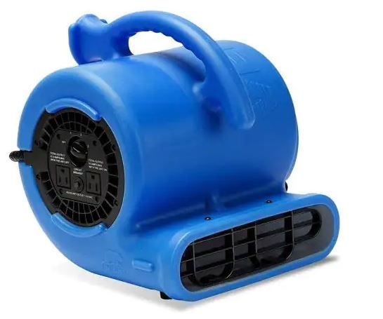 Photo 1 of 1/4 HP Air Mover Blower Fan for Water Damage Restoration Carpet Dryer Floor Home and Plumbing Use in Blue
