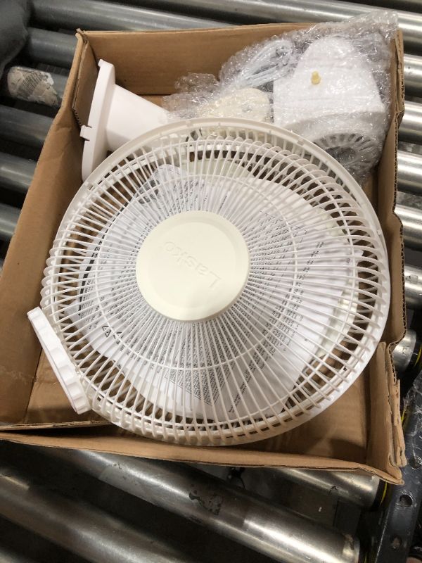 Photo 2 of Lasko 2012 Table Fan - 305mm Diameter - 3 Speed - Oscillating, Adjustable Tilt Head - White
