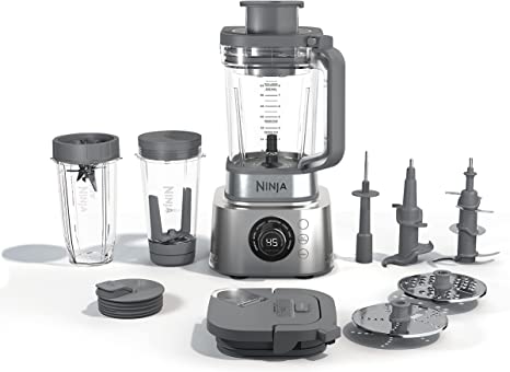 Photo 1 of Ninja SS401 Foodi Power Blender Ultimate System with 72 oz Blending & Food Processing Pitcher, XL Smoothie Bowl Maker and Nutrient Extractor* & 7 Functions, Silver PARTS ONLY
