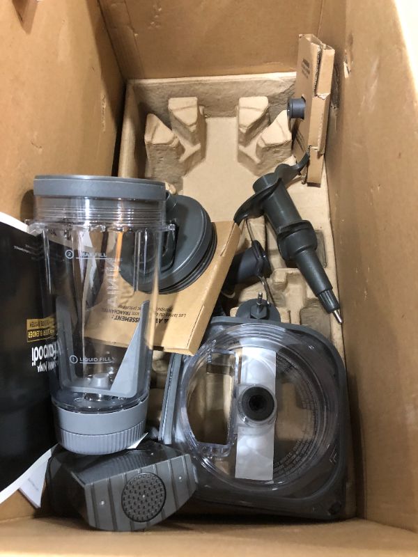 Photo 3 of Ninja SS401 Foodi Power Blender Ultimate System with 72 oz Blending & Food Processing Pitcher, XL Smoothie Bowl Maker and Nutrient Extractor* & 7 Functions, Silver PARTS ONLY
