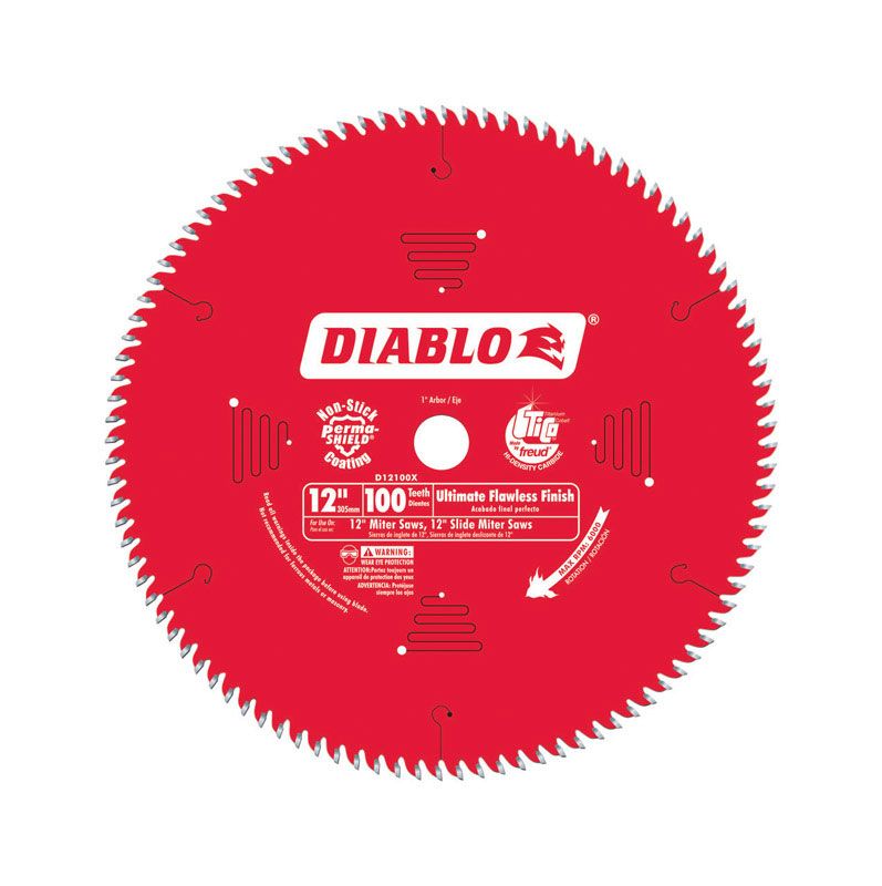 Photo 1 of 12 in. x 100-Tooth Ultimate Polished Finish Circular Saw Blade
