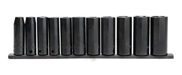 Photo 1 of 1/2 in. Drive Deep SAE Impact Socket Set & 1/2 in. Drive Deep Metric Impact Socket Set 

