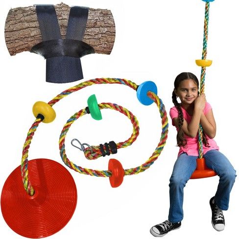 Photo 1 of Jungle Gym Kingdom Saucer Tree Swing - Playground Accessories for Climbing

