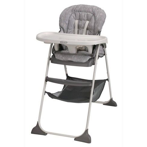 Photo 1 of Graco Slim Snacker High Chair, Whisk, Gray