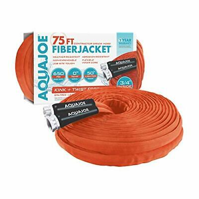 Photo 1 of Aqua Joe 75 ft. x 3/4-inch FiberJacket Contractor Grade Hose