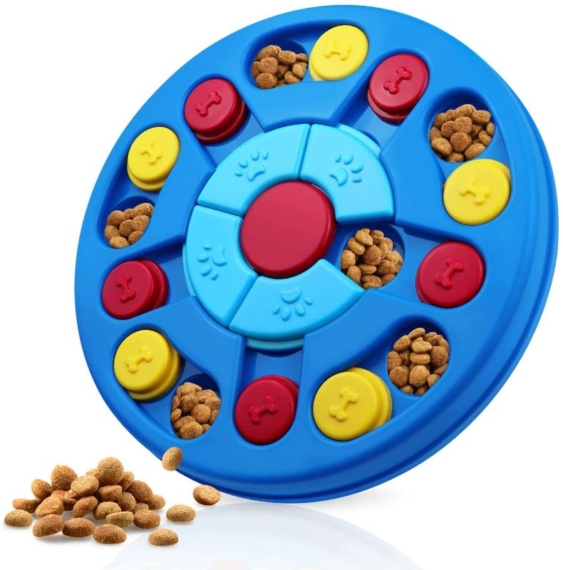 Photo 1 of Dog Puzzle Toys Interactive Puzzle Game Dog Toy for Smart Dogs IQ Stimulation Treat Puzzle Toy for Dogs Treat Training ,Puzzle Slow Feeder to Aid Pets Digestion (Advanced Level 2-3)
