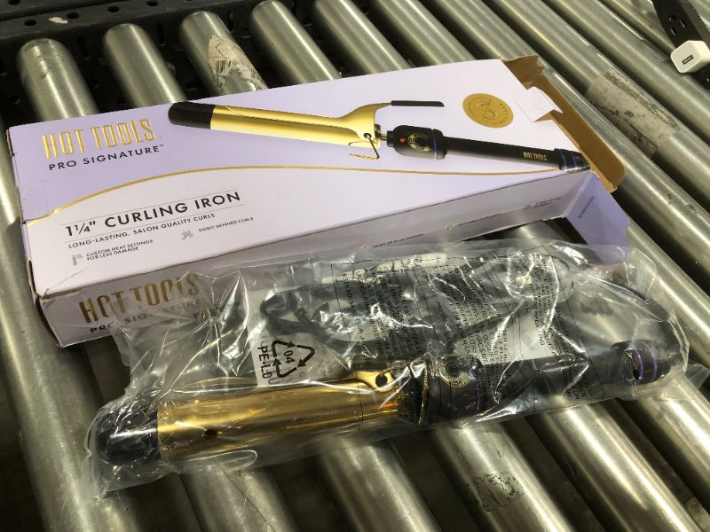 Photo 2 of Hot Tools Pro Signature Gold Curling Iron - 1¼