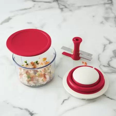 Photo 1 of Chef'n VeggiChop Vegetable Chopper, Red