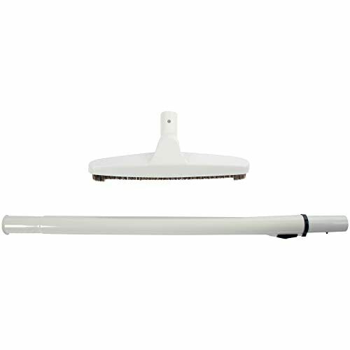 Photo 1 of Cen-Tec Systems 96469 Aluminum Telescopic Wand and 12" Natural Fill Floor Brush Vacuum Attachment Set, Gray
