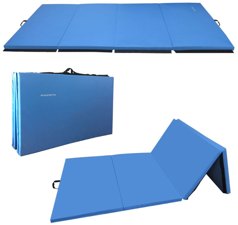 Photo 1 of BalanceFrom GoGym All-Purpose 4'x10'x2" Extra Thick High Density Anti-Tear Gymnastics Gym Folding Exercise Aerobics Mats
