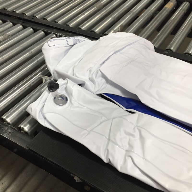 Photo 1 of EnerPlex Kids Inflatable Travel Bed with High Speed Pump, Portable Air Mattress for Kids on The Go, Blow up Toddler Travel Bed with Sides – Built-in Safety Bumper - Blue
