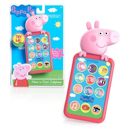 Photo 1 of Just Play Peppa Pig Have a Chat Cell Phone Toy Phone with Realistic Sounds and Light up Buttons Kids Toys for Ages 3 up
