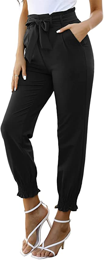 Photo 1 of GRACE KARIN Womens Casual High Waist Pencil Pants with Bow-Knot Pockets for Work
