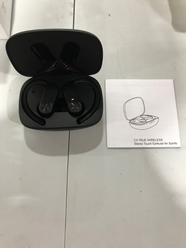 Photo 2 of BEBEN Wireless Earbuds, 36H Playtime Bluetooth Headphones with Mics and Charging Case for iPhone Android, Waterproof Running Headphones for Gym Yoga Workout, Hi-Fi Sound Over Ear Buds with Earhooks
