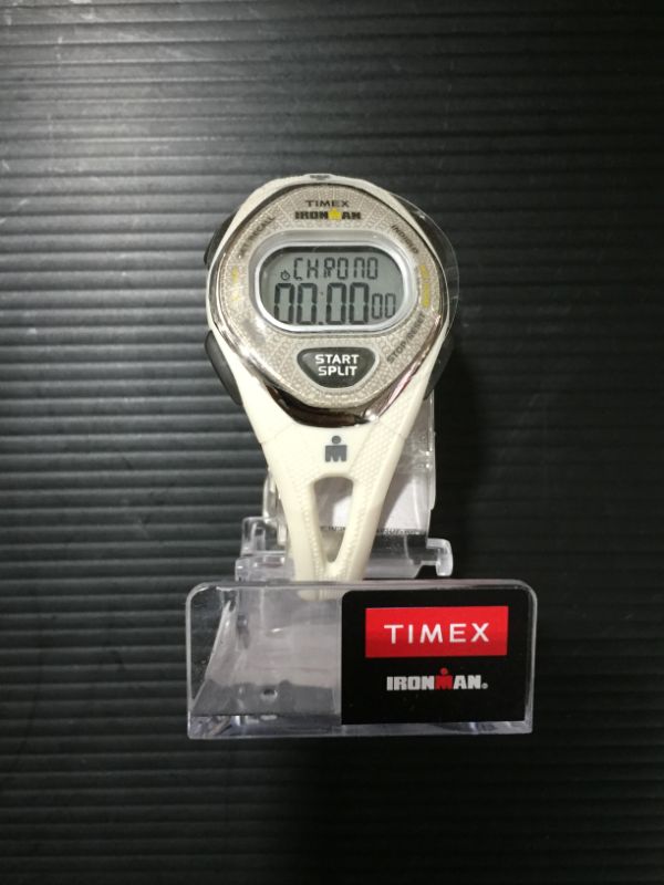 Photo 2 of Timex Women's Ironman Sleek 50 Mid-Size White Silicone Strap Watch
