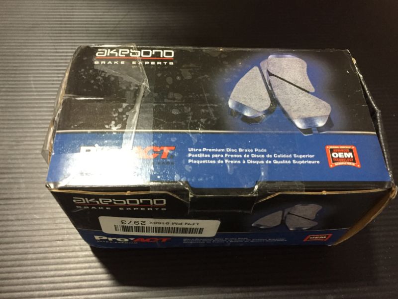 Photo 3 of Akebono ACT465A Proact Ultra Premium Ceramic Disc Brake Pad kit
