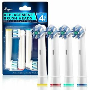 Photo 1 of Alayna Replacement Toothbrush Heads Compatible with Oral B Crossaction (4 Pack)