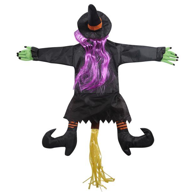 Photo 1 of Awoscut Halloween Accessories Witch Shaped Decorative Pendant Hanging Artware Festival Ornament for Home Haunted House

