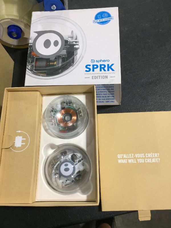 Photo 2 of Sphero SPRK+: App-Enabled Robot Ball with Programmable Sensors + LED Lights - STEM Educational Toy for Kids - Learn JavaScript, Scratch & Swift Model-S003
