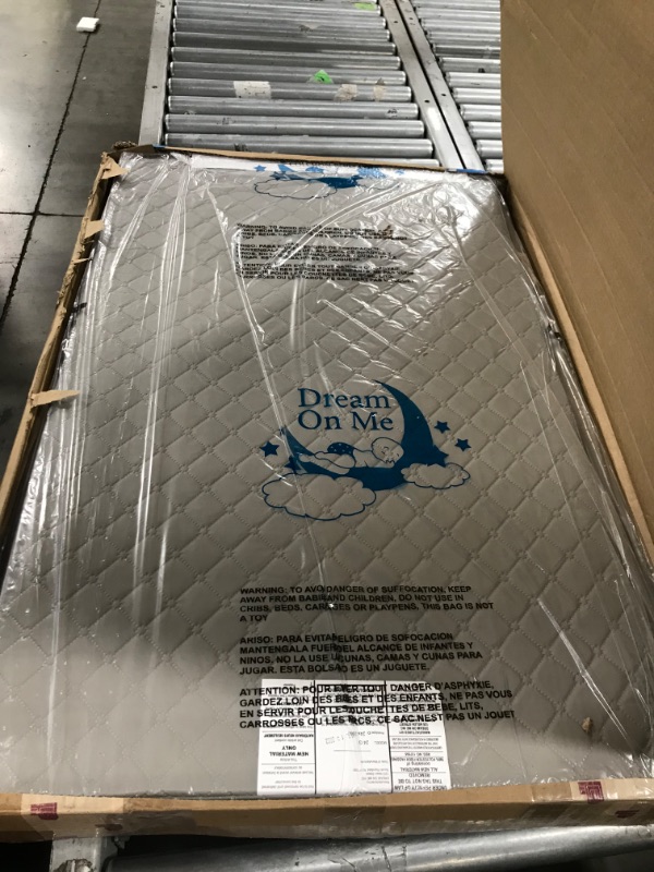 Photo 2 of Dream On Me Aster 3" Fiber Portable Crib Mattress I Waterproof I Green Guard Gold Certified I 10 Years Manufacture Warranty I Vinyl Cover