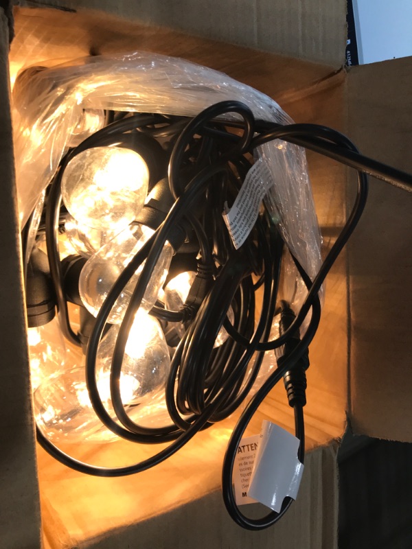 Photo 2 of 3 Color Outdoor LED Dimmable String Lights for Patio with Remotes