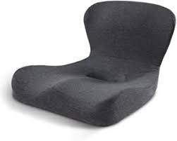 Photo 1 of 100% Memory Foam Seat Cushion for Office Chair, 2 in 1 Chair Cushion with Lumbar Support for Car, Wheelchair, Coccyx Cushion with Removable Cover for Tailbone Back Pain Relief
