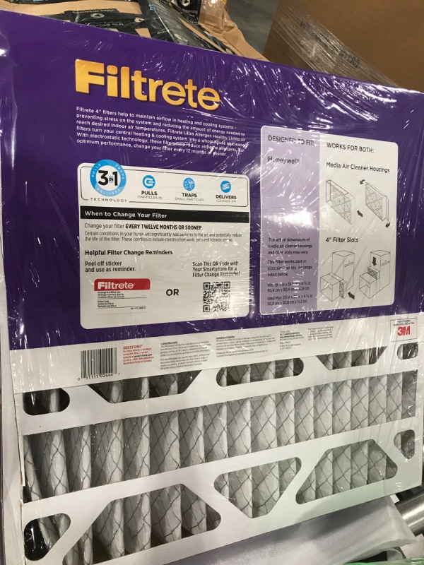 Photo 2 of 1m Filtrete 1550 Allergen Reduction Filter, 20" x 20" x 4"