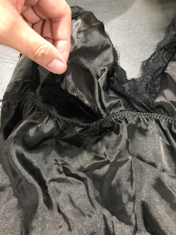 Photo 2 of Avidlove Women Lace Nightgown Satin Chemise Sexy Lingerie Dress V Neck Sleepwear Slips Nightie
Size: 3XL