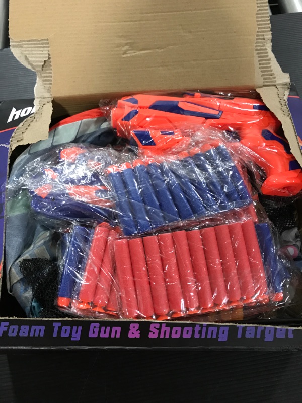 Photo 2 of 2pcs Toy Guns with 100 Darts for Nerf Guns