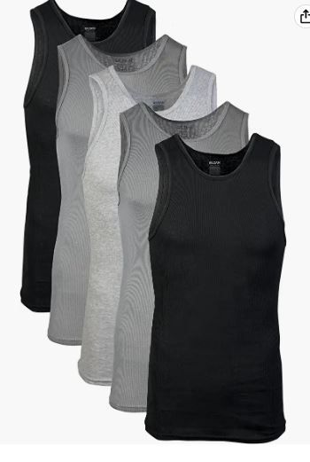 Photo 1 of Assorted gildan tank tops 5 pack 