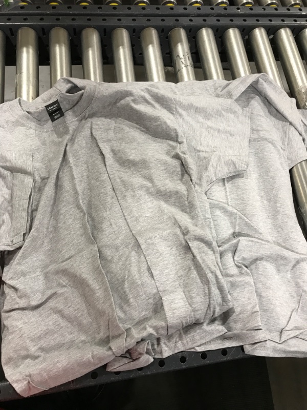 Photo 1 of 2pk of gray hanes t shirts Size XL 