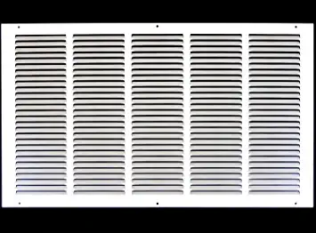 Photo 1 of 25"w X 16"h Steel Return Air Grilles - Sidewall and Ceiling - HVAC Duct Cover - White [Outer Dimensions: 26.75"w X 17.75"h]