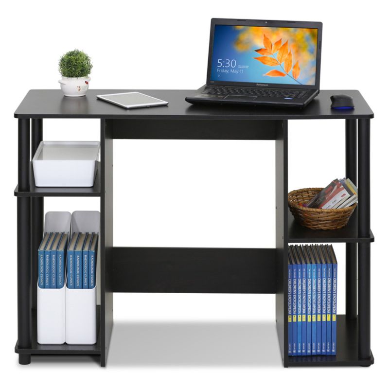 Photo 1 of Furinno JAYA Engineered Wood Compact Computer Study Desk in Espresso