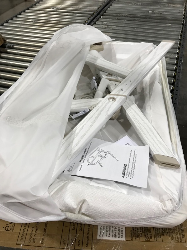 Photo 1 of Evolur Stellar Bassinet and Bedside Sleeper, White