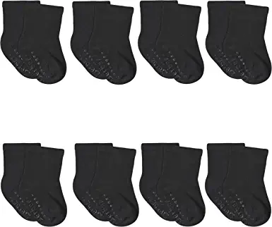 Photo 1 of Gerber Unisex Baby and Toddler 7-Pack Wiggle-Proof Jersey Crew Socks