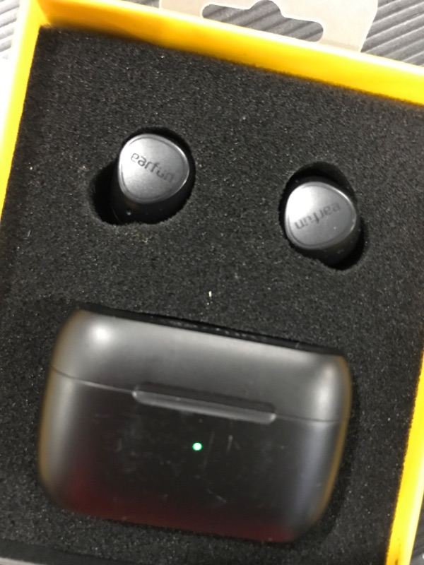 Photo 1 of EarFun® Free 2 Wireless Earbuds, Qualcomm® CVC™ 8.0 Call Noise Reduction, Bluetooth 5.2 True Wireless Earbuds, Sweatshield™ IPX7 Waterproof Bluetooth Headphone, aptX™ Deep Bass, Low Latency, 30Hrs