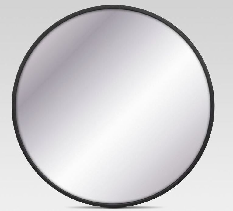 Photo 1 of 23.5" Diameter Circular Metal Framed Bathroom Mirror