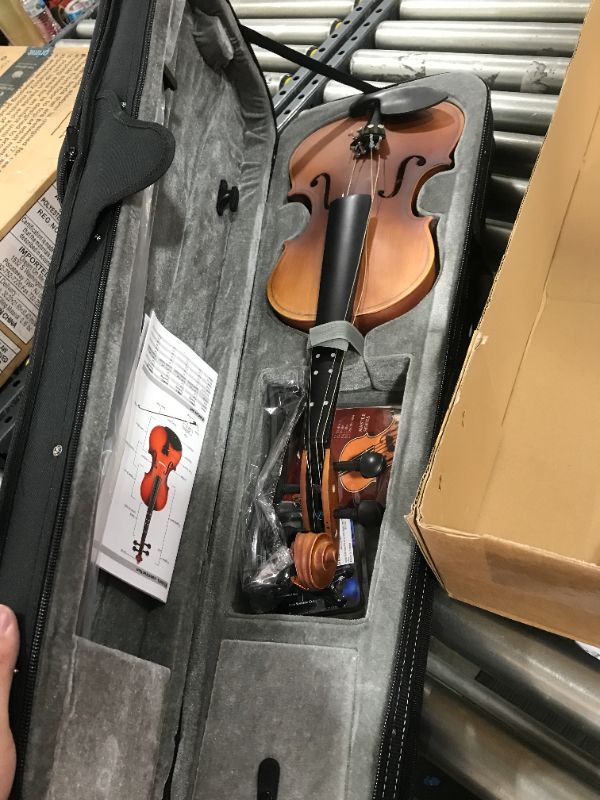 Photo 2 of Eastar 4/4 Full Size Violin Set Matte Fiddle for Beginners Adults with Hard Case